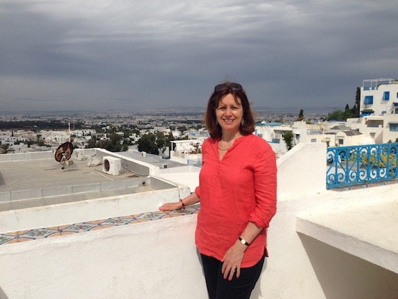 Heather at Sidi Bou Said Photo: Heatheronhertravels.com Heather at Sidi Bou Said Photo: Heatheronhertravels.com