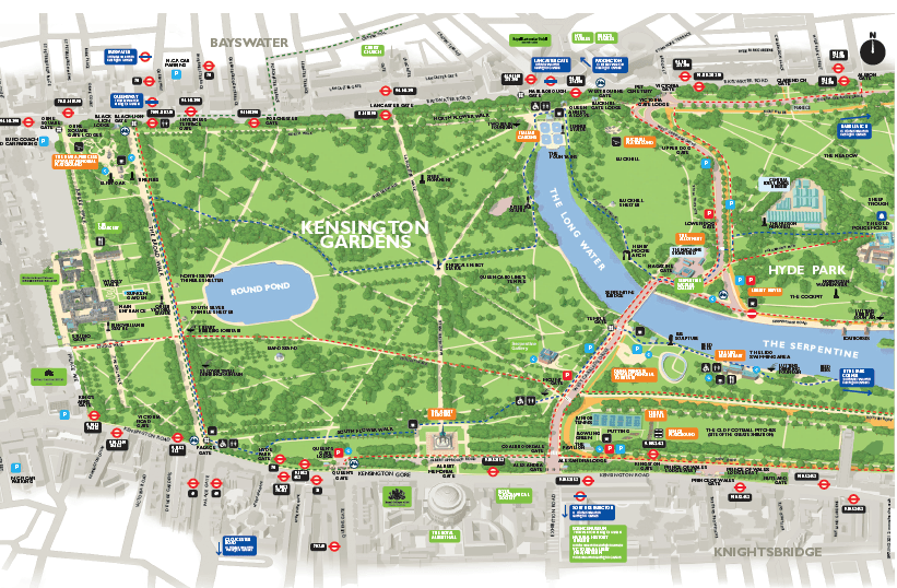 kensington palace tour map