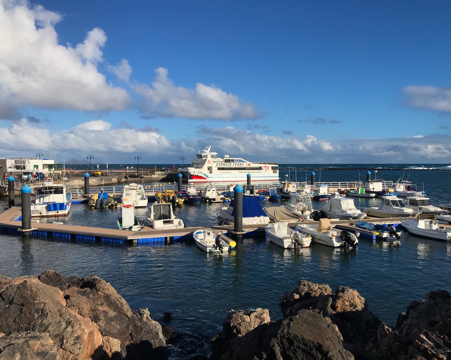 Lineas Romero ferry - Graciosa day trip from Lanzarote Photo Heatheronhertravels.co